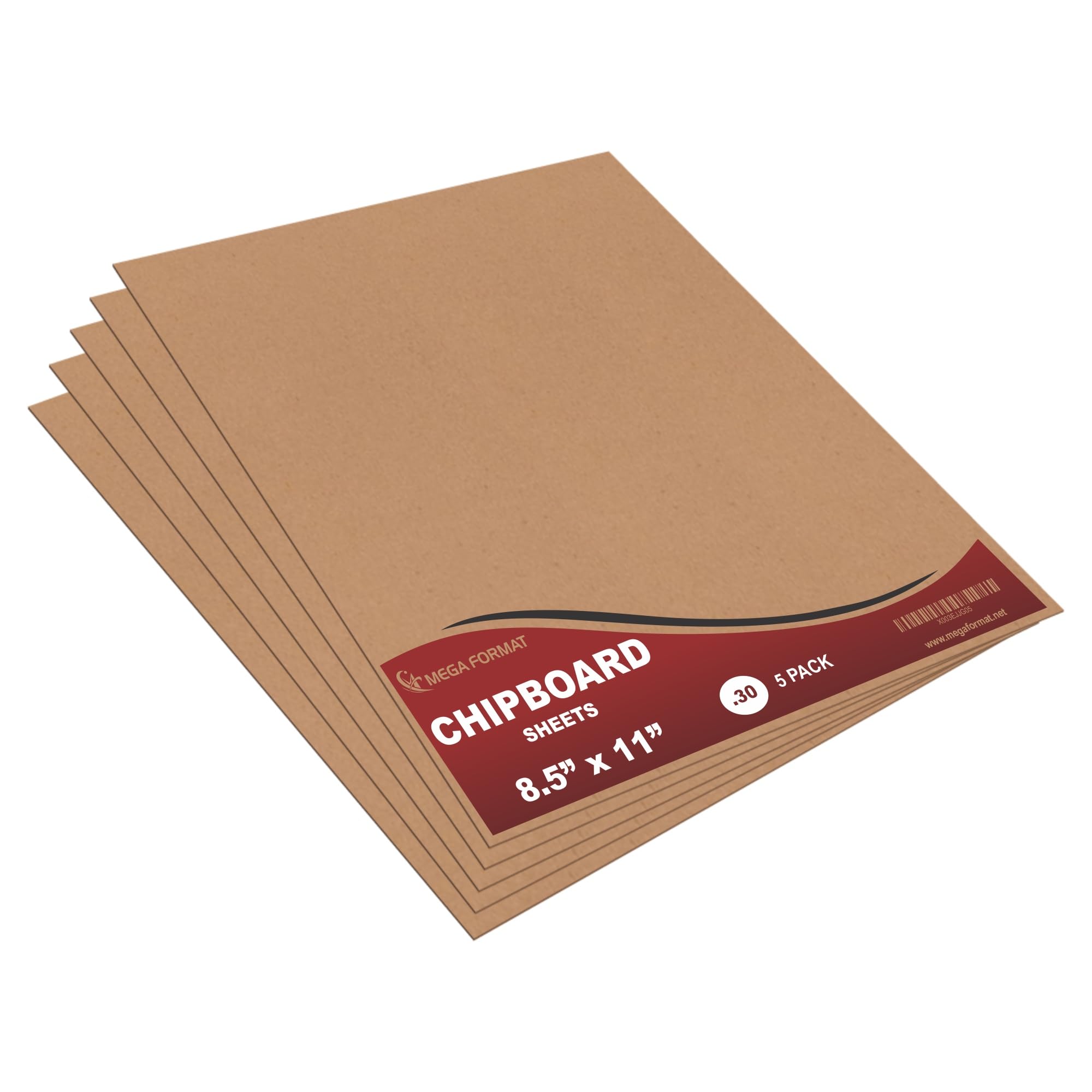 Mega Format Cardboard Sheets, Chipboard Sheets, Chip Board, Paperboard .030 Thick - Cardboard Paper, Cardboard Inserts for Mailers, Cardboard for Crafts, Large Cardboard Sheets (8.5
