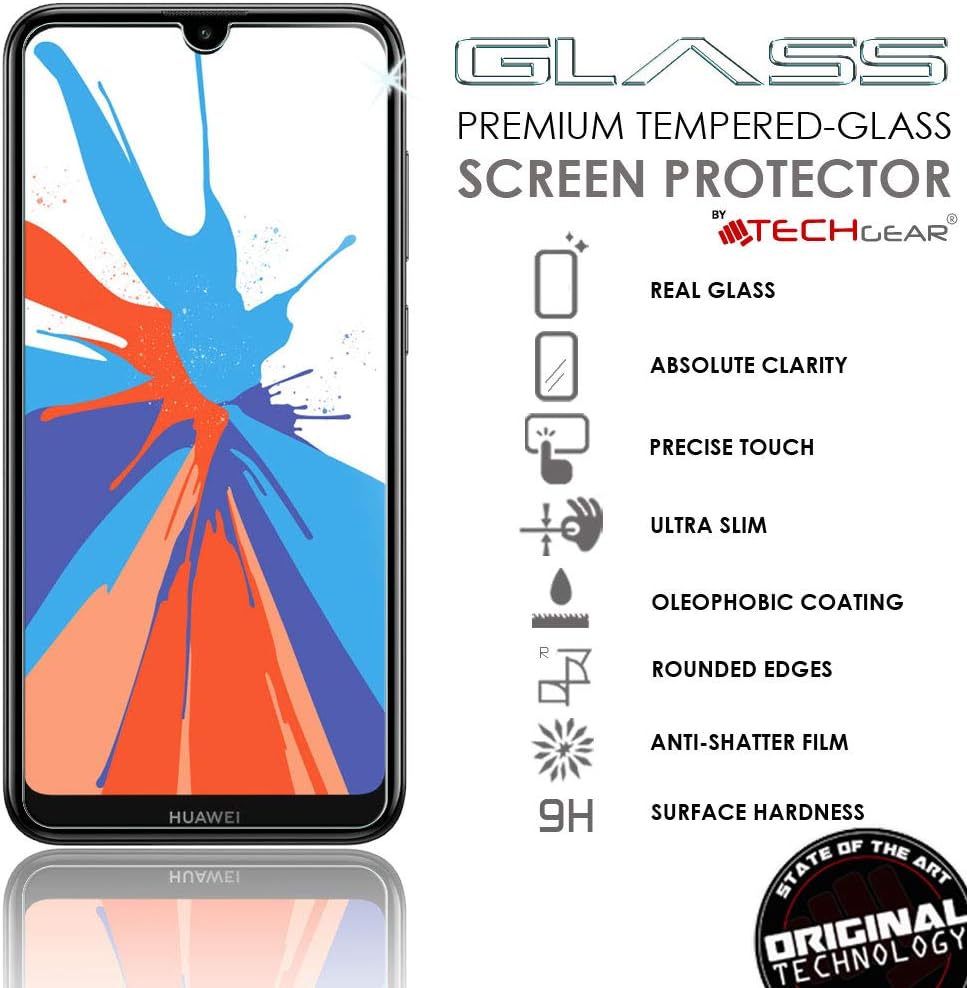 TECHGEAR [2 Pack GLASS Edition Screen Protector Compatible with Huawei Y7 2019 - Image 3