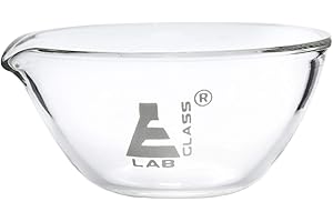 Evaporating Basin - 3" (76mm) Dia. Borosilicate Glass, Flat Bottom with Spout - Eisco Labs