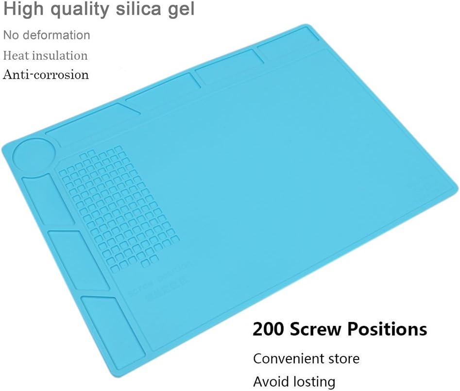 35 * 25CM Anti-Static Heat Resistant Silicone Floor Mat for Soldering Iron Phone and Computer Repair - Image 5