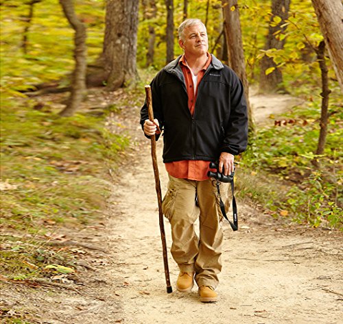 Brazos Free Form Ironwood Walking Stick Hiking Trekking Pole, 55 Inch