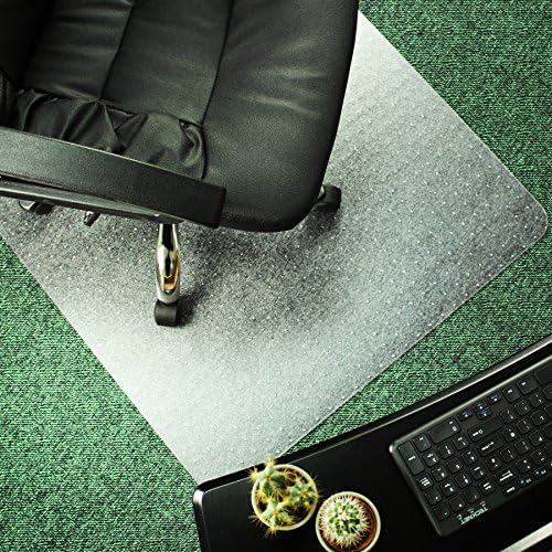 MarveluxEnhanced Polymer Eco-Friendly Office Chair Mat for Low and Standard Pile Carpeted Floors 36" x 48" | Rectangular Carpet Protector, Transparent | Shipped Flat | Multiple Sizes