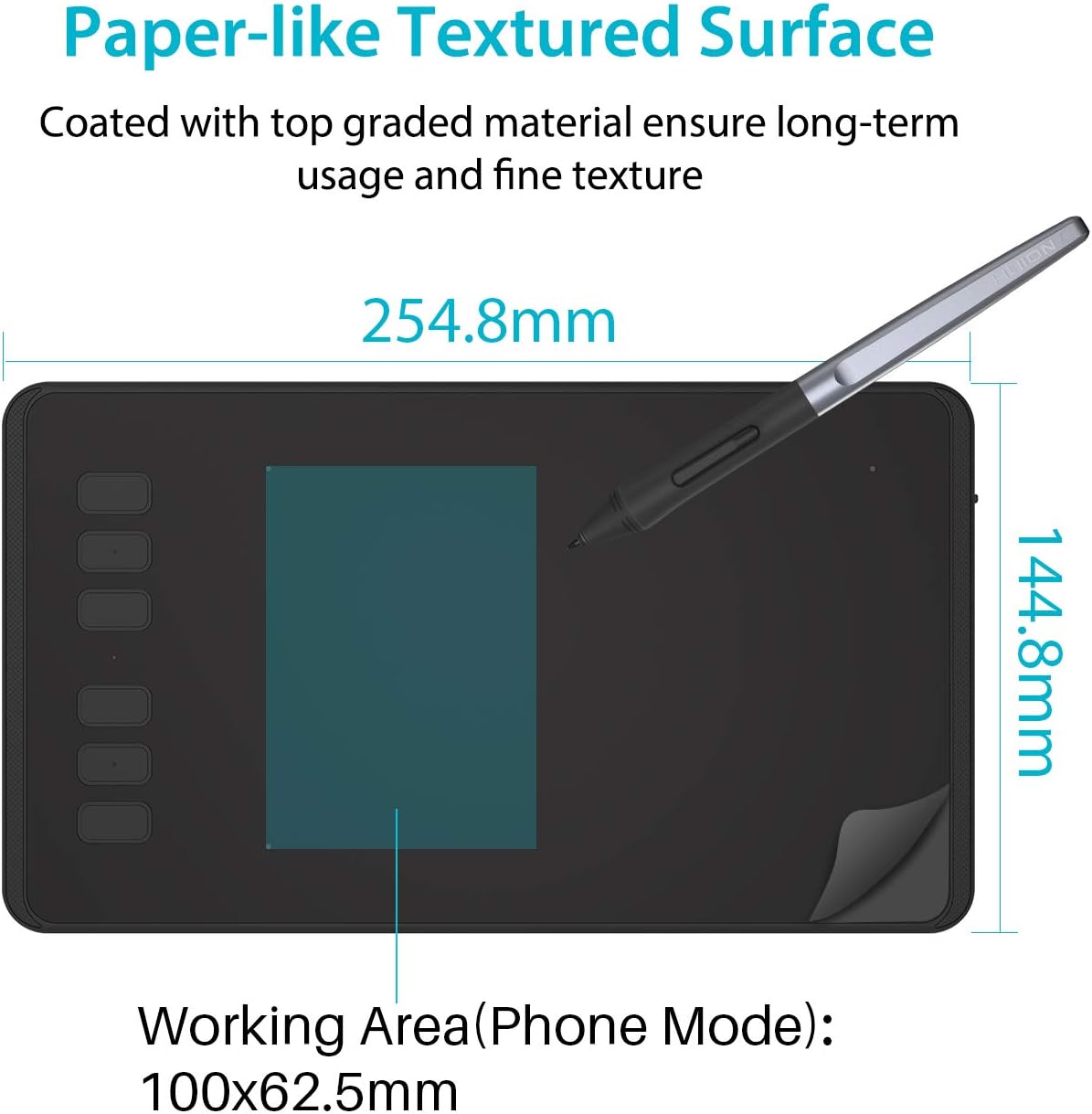 Huion Inspiroy H640P Graphics Drawing Tablet with Battery-Free Stylus and 8192 Pressure Sensitivity: Computers & Accessories