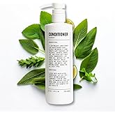 Blu Atlas Men's Natural Conditioner – Organic, Sulfate-Free, Paraben-Free – Deep Moisturizing & Scalp Soothing – Classic Scent (Bergamot, Sage, Patchouli) – Made in America – 16 oz