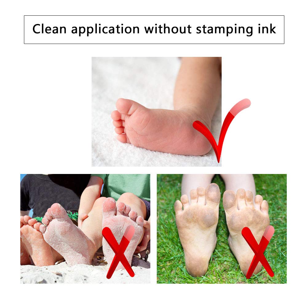 Baby Handabdruck und Stempelkissen Sichere Stempelkissen Ink pad Sicher und ungiftige Tinte - Babyhaut kommt nicht mit Farbe in Berührung, das ideale Babyparty Geschenk