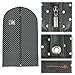 HANGERWORLD 40inch Garment Bag for Suits and Dresses Bags for Closet Storage Breathable Clothes Cover Dust Protector (1 Pack, Black Polka)
