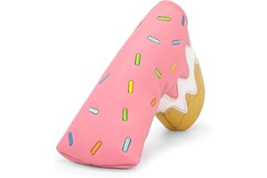 ALIENNANA Golf Wood Head Covers Driver Cover 3 Wood Headcover Hybrid Head Covers Embroidery Ice Cream Design Golf Club Headcovers Leather Hand-Made Wood Head Cover