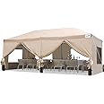 Quictent Privacy Pop up Canopy Tent with Sidewalls, Instant Gazebo Canopy Shelter Enclosed Portable, Mesh Windows & Waterproof