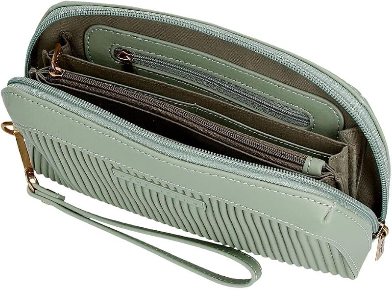 Aurora Handbag Green 20x11x4 cms Couro Sintético