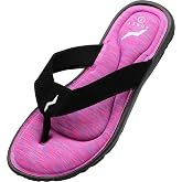 NORTY Women's Memory Foam Flip Flops, Slides &amp; Sandals, Runs 1 Size Small | Slide &amp; Thong Styles, Soft Cushioned Footbed, Flexible &amp; Lightweight, Quick-dry, Non-skid Sole, Suitable for Beach &amp; Pool