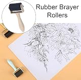 NNOVAT 3 Pcs Rubber Brayer Rollers Ink Applicator for Printmaking Art view 8