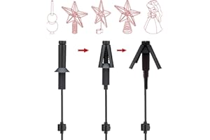 TREE NEST Christmas Tree Topper Holder Tree Support Christmas Universal Tree Topper Supporter Holder Stabilizer Fits All Base Types for Seasonal Treetop Decorations