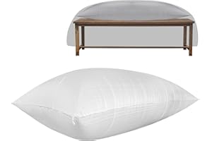 Adnee 87 x 37 Inch Patio Furniture Cover Airbag-Rectangle PP Patio Table Cover Air Pillow-Inflatable Outdoor Furniture Cover Support Prevents Leaves,Water and Snow Pooling