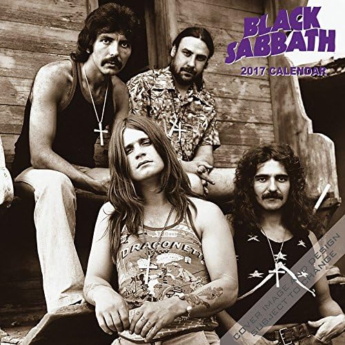 Black Sabbath Wall Calendar 2017 {jg} Best Holiday Gift Ideas - Great for mom, dad, sister, brother, grandparents, , grandchildren, grandma, gay, lgbtq.
