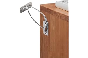 XICVEIUZ 6 Pack Furniture Anchors Kit for Baby Proofing, Furniture Straps Use to Prevent Falling and Anti Tip, Dresser Or Cabinet to Wall Anchors, 8in