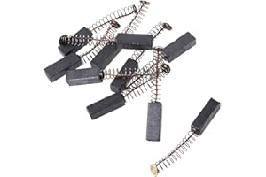 TOPPROS 10 Pcs Carbon Brushes with Wire Leads and Brush Springs Attached 19mm x 7 mm x 6 mm for Generic Electric Motor