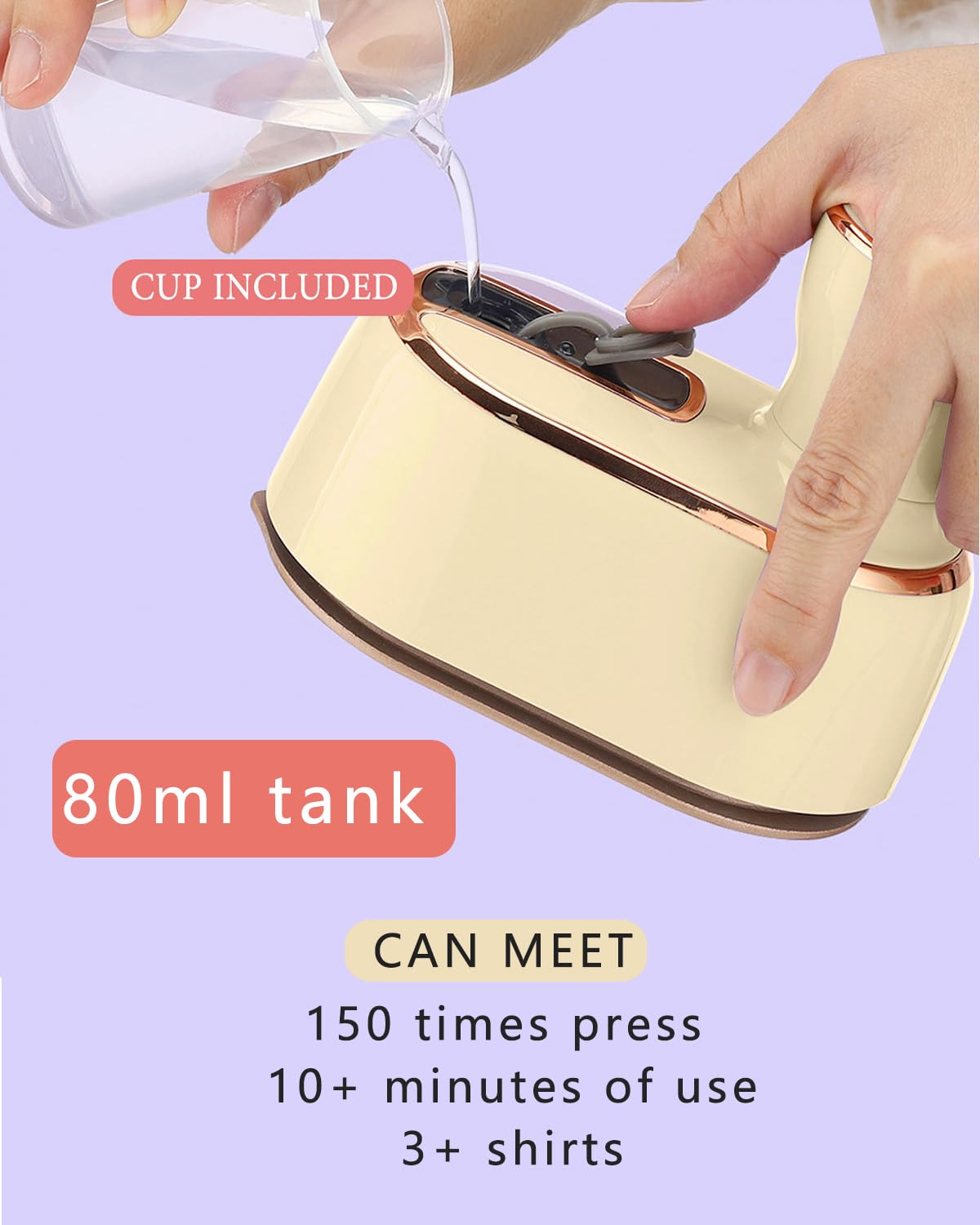 1000w mini steam iron