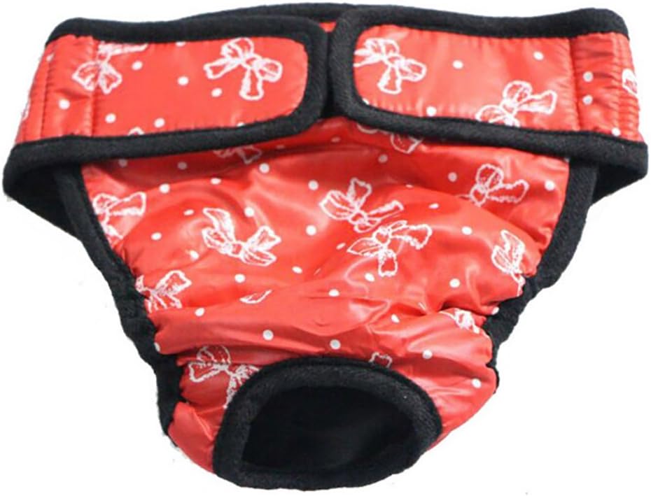 Runfon Culotte Hygienique Chien Couche Chien Lavable en Coton Amazon