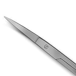 Tungsten Carbide Iris Lab Scissors, 4.5”, Curved