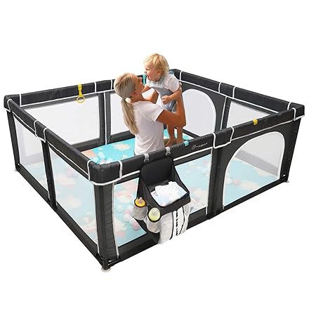 yobest baby playpen playpens for babies extra large infant playard with gates