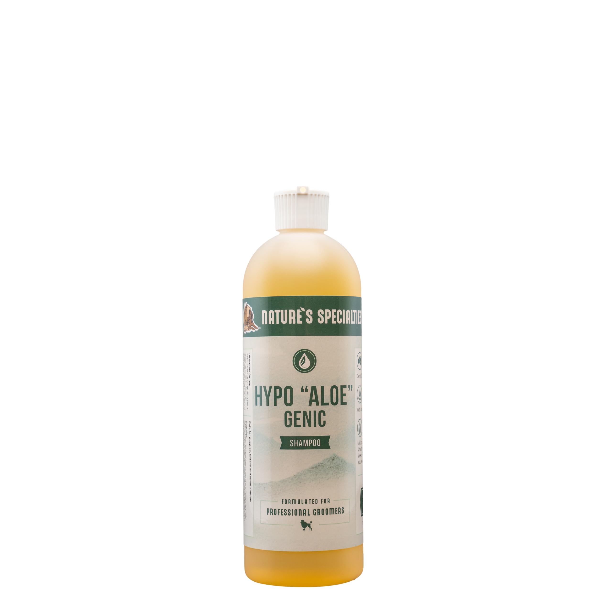 Nature's Specialties Hypo-Aloe-Genic Dog Shampoo - Sensitive Dog Shampoo for Itchy Skin - Fragrance Free, Hypoallergenic - Aloe Vera Enriched - Dermatologist Recommended - 473ml