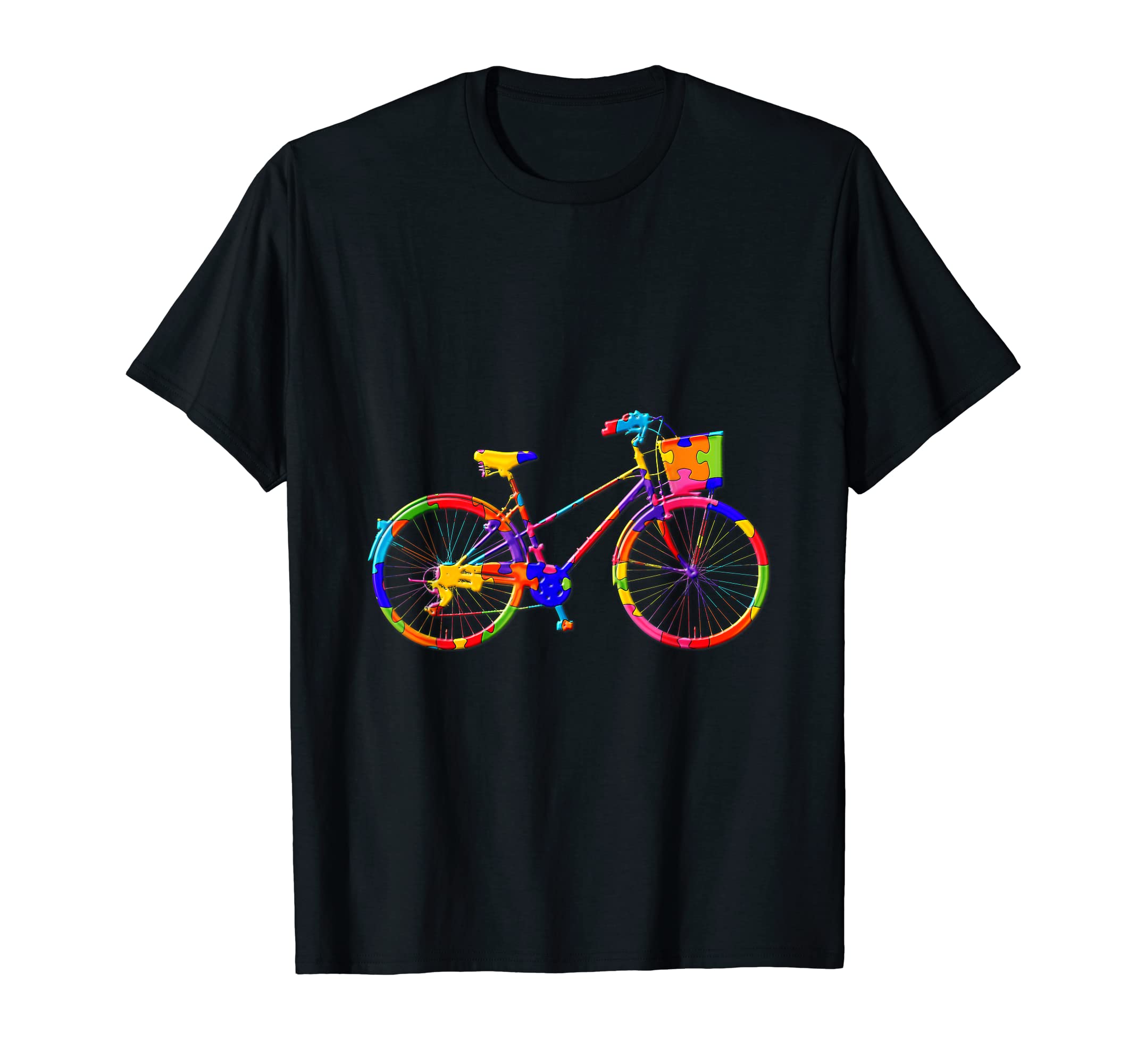 Bicycle Bike Cycle Jigsaw Autism Puzzle T-Shirt