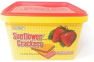 Croley Foods Sunflower Crackers Strawberry Flavored, Net Wt 800g (28.3oz)