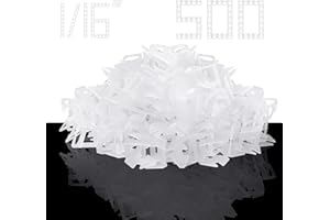Tile Leveling System Clips - 500-Piece 1/16 Inch Tiles Leveler Spacers - Tile Leveling System for Professional Ceramic Tile a