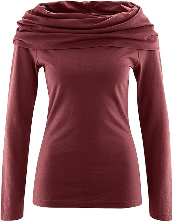 HempAge Damen Langarmshirt Bio-Baumwolle/Hanf Chestnut L: Amazon.de ...