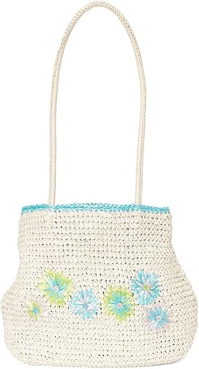 vintage crochet beach bag