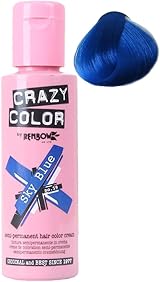 Crazy Color Sky Blue No.59 Semi Permanent Hair Dye 100ml Box of 4