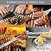 Vysta 29 Piece Grill Accessories Tools Set - BBQ Utensils with Carrying Case - Stainless Steel Outdoor Cooking Grilling - Barbeque Kit Includes Meat Thermometer, Brushes, Barbecue Scraper and Tongs