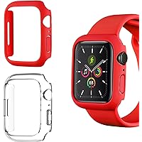 Compatible with Apple Watch 7 45mm Screen Protector Case, [2 Pack] KZIOACSH Shockproof Anti-Scratch All-Around Edge…