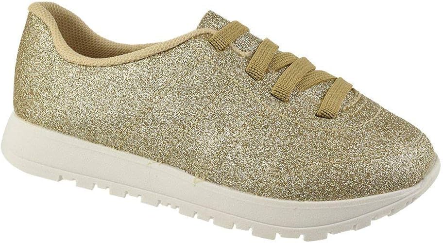 tenis molekinha glitter dourado