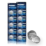 PGSONIC CR2450 Batteries, 3 Volt Lithium Coin