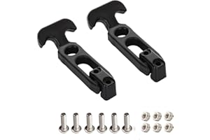COOLOGIN Rubber Flexible T-Handle Hasp Draw Latch for Tool Box, Cooler, Golf Cart or Engineering Machine Hood (Black, 2 PCS)