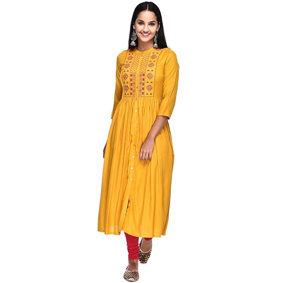 Women's Rayon A-Line Kurta