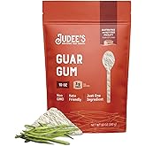 Judee's Gluten Free Guar Gum Powder - Low-Carb Keto Friendly - Smooth Ice Cream Texture with Guar Gum for Ice Cream - Gluten-Free Cooking Thickener - 10 Ounce