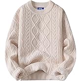 Aelfric Eden Oversized Sweater 90s Vintage Cable Knit Long Sleeve Women Heavy Crewneck Pullover