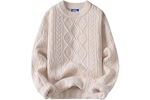 Aelfric Eden Oversized Sweater 90s Vintage Cable Knit Long Sleeve Women Heavy Crewneck Pullover