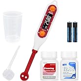 GIDIGI Salinity Meter for Food, Digital Salt Tester Portable Salinometer | Measure Salt in Fermenting Hot Soup Cooking Water Salty Food Liquid, Food Salt Checker 0-26%, AAA Battery &amp; Standard Solution
