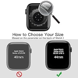 JETech Case with Screen Protector for Apple Watch