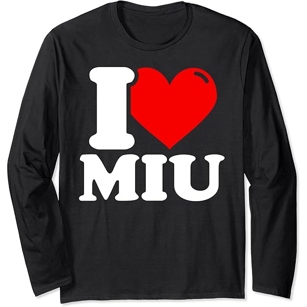 Amazon.com: I love miu given name T-Shirt : Clothing, Shoes