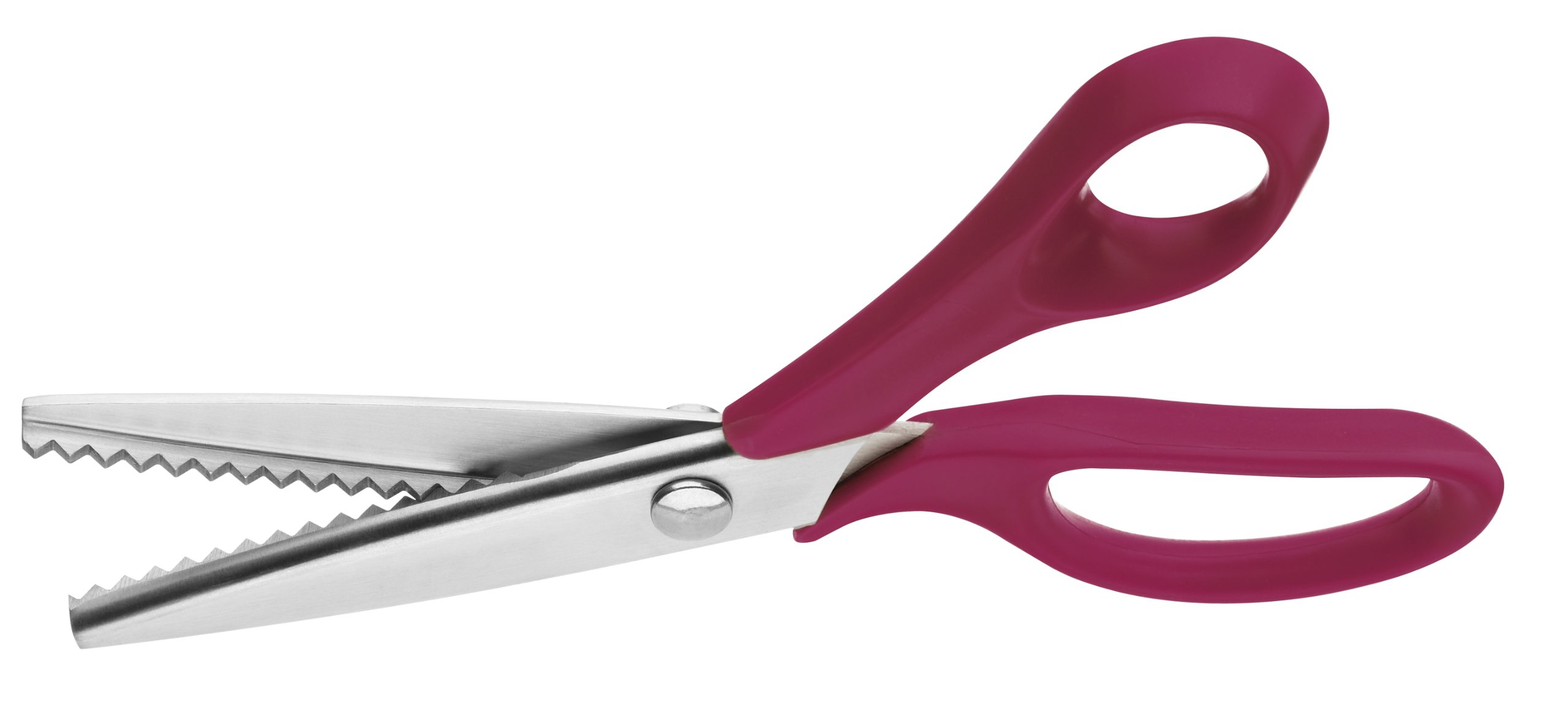 Clauss 00107 Pinking Shear Plastic Handle 8.5" / 21 cm magenta