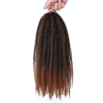 Amazon Com 4 Packs Marley Hair Afro Kinky Curly Crochet Hair 18