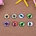 Whitelotous 20Pcs Glass Safety Eyes Craft Dinosaur Eyeballs Gem Decor for Doll Puppet Plush Animal(20mm)
