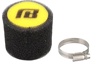NIBBI Foam Air Filter,Universal Motorcycle Replacement High Performance 49mm Air Filter Intake Cleaner For Go Kart Moped Pit Dirt Bike Parts Motorbike