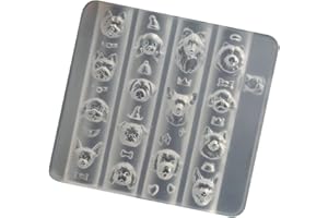 Elastic Silicone Nails Mold with Dog Patterns for Easy Release and Art Manicure Embossing Tool Dog Shaped Decoration Mold