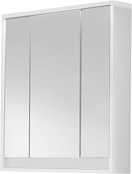 Trendteam Smart Living Badezimmer Spiegelschrank Spiegel Sol 67 X 73 X 18 Cm In Korpus Weiss Front Weiss Hochglanz Ohne Beleuchtung Amazon De Kuche Haushalt