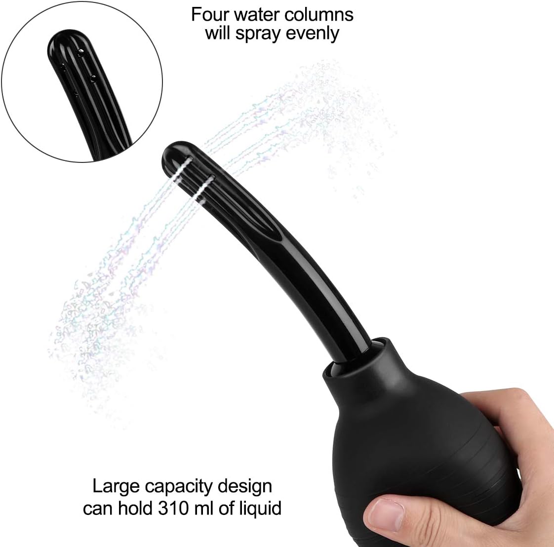 RANEU Enema Bulb Kit with Lube, Anal Douche Superior Materials Douche for Men Women Made of Comfortable Silicone: Health & Personal Care